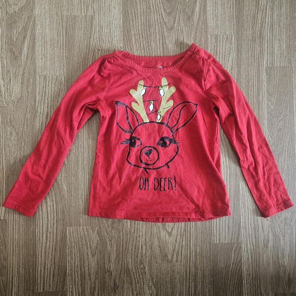 Okie Dokie Red Deer Graphic Long Sleeve Tee